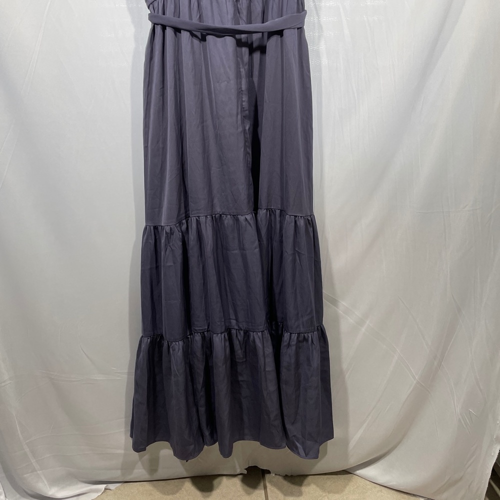 NWT $129 CITY CHIC‎ [ 18W M/18 ] Iconic Tiered Maxi Dress in Dusty lilac #S378 - Picture 12 of 12